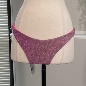 Beach Riot Sparkly Pink Swim Bottom